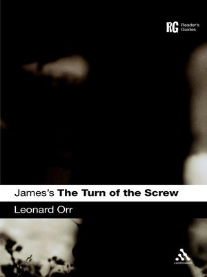 cover image of James's the Turn of the Screw